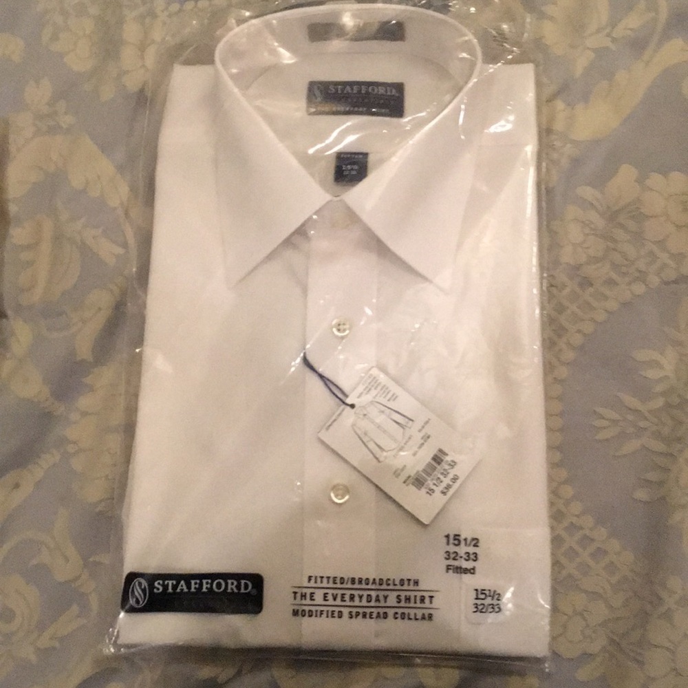 NWT - Stafford Men’s White Shirt